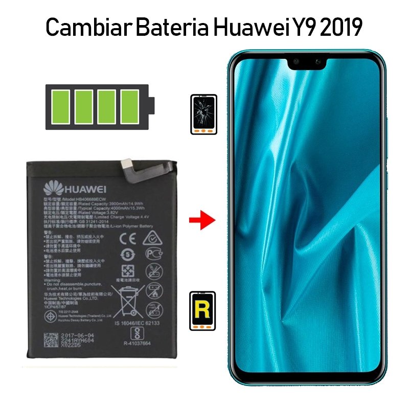 Celular Huawei Y9 2019 Dual SIM 64GB/4GB RAM Bateria 4000mAh, Huawei